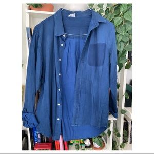 FRAME Denim Long Sleeve Shirt, Size L